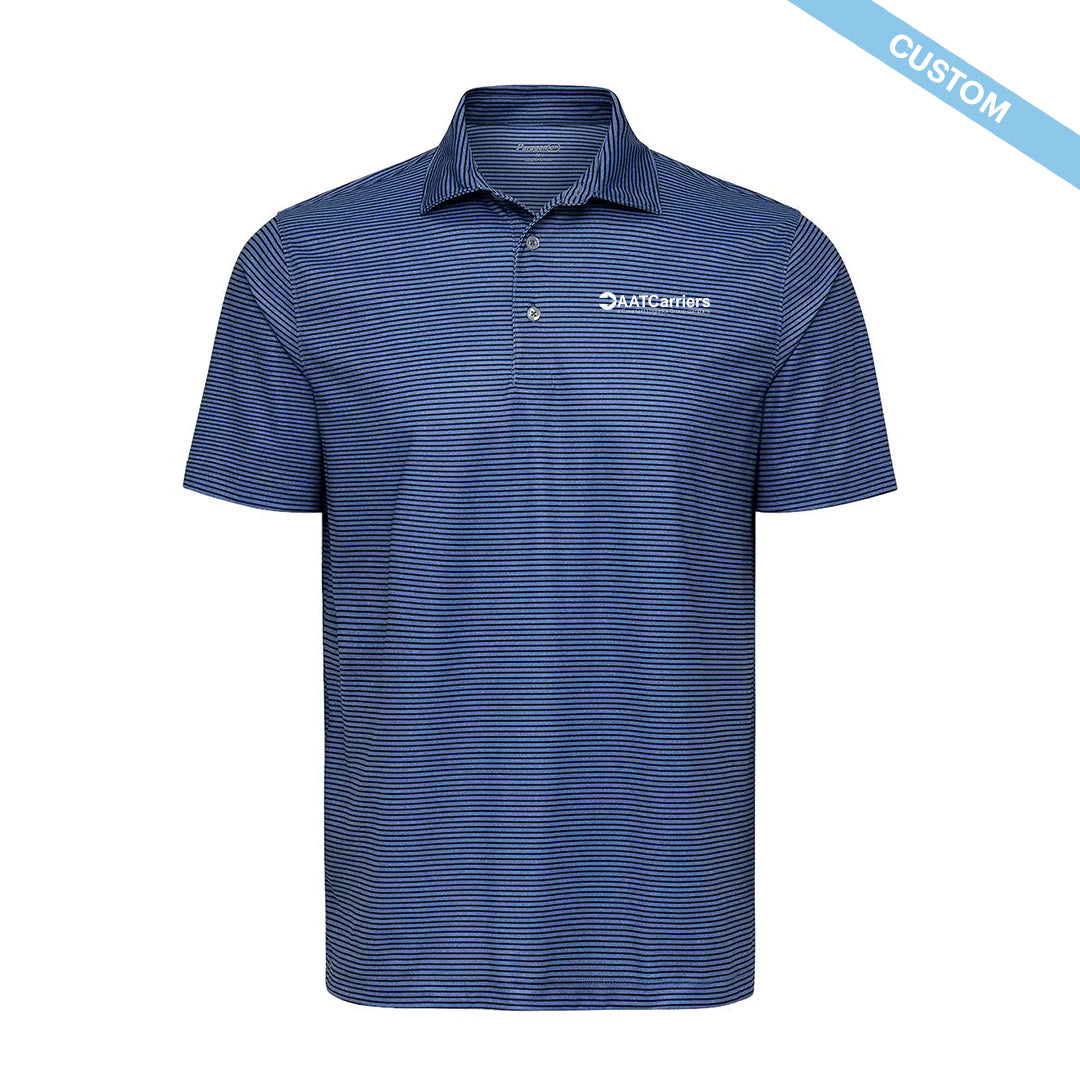 AAT Cariers Men's Aiken Striped Polo