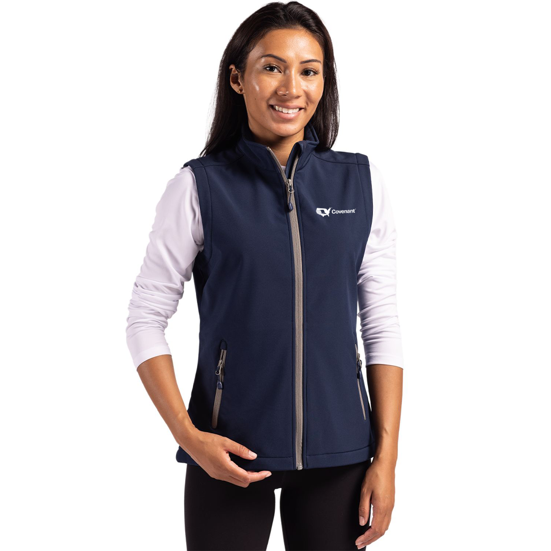 Covenant Clique Tempo Stretch Full Zip Womens Softshell Vest