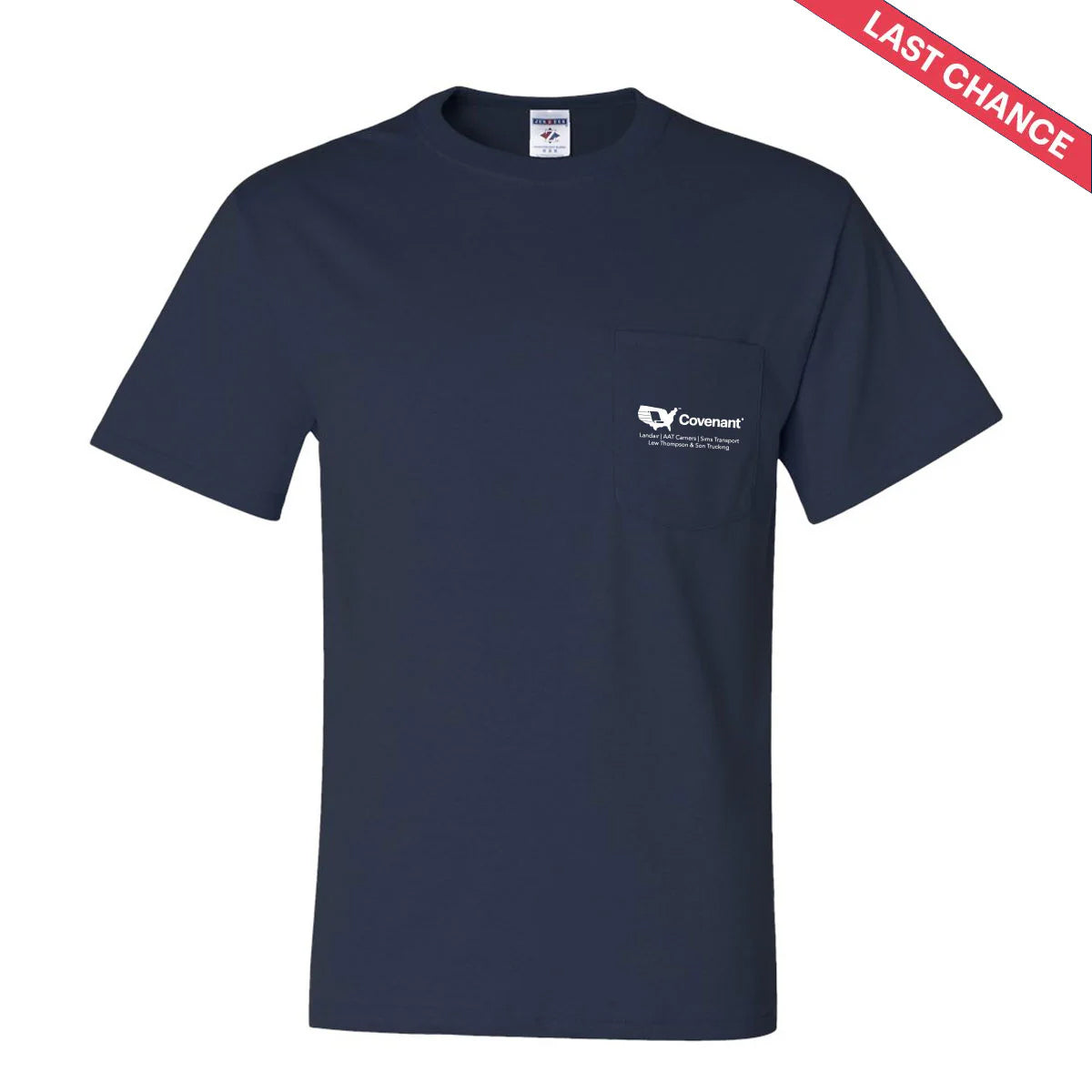 Combo Logo 50/50 Navy Pocket T-Shirt
