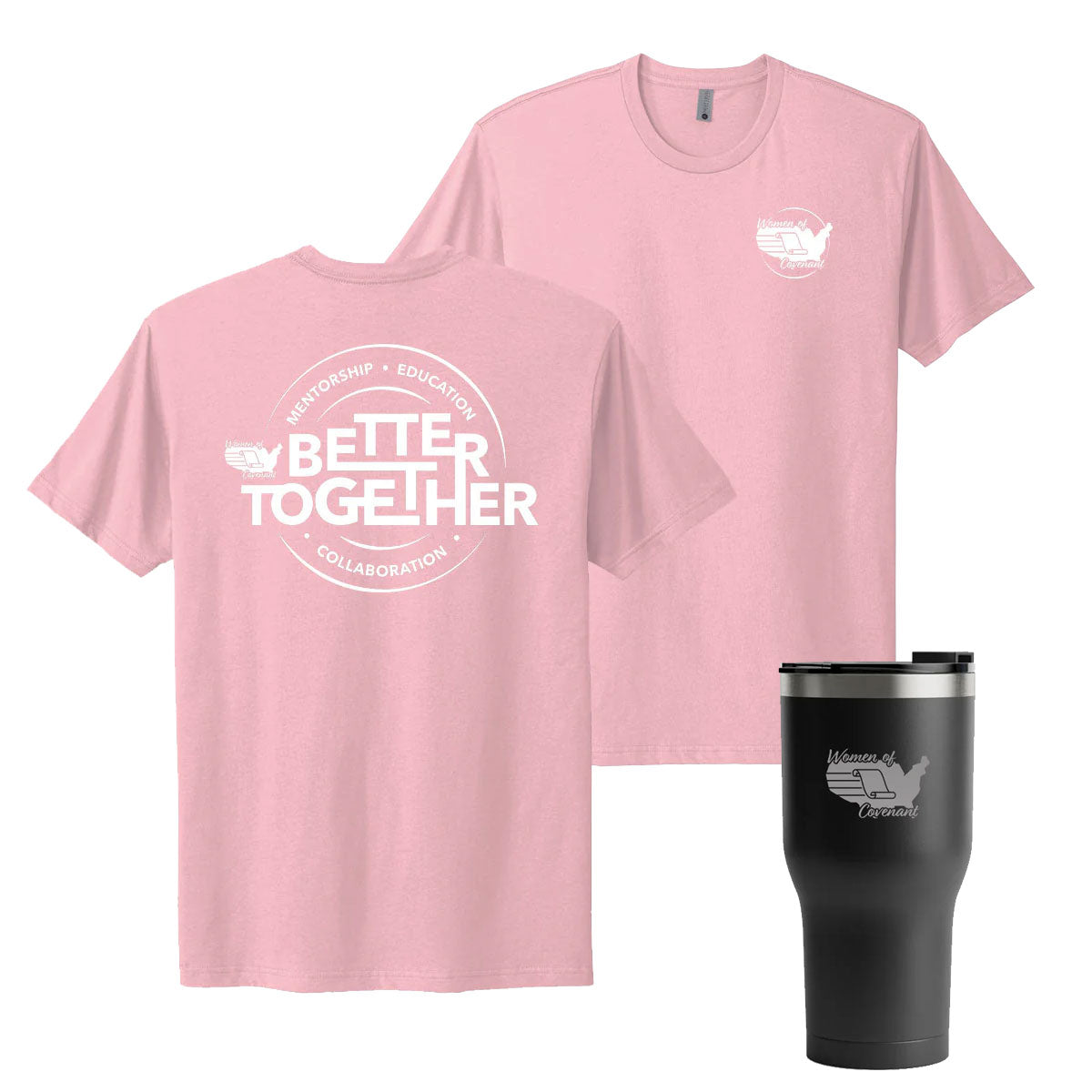 Women of Covenant Better Together Cotton T-Shirt & RTIC 30oz Tumbler Bundle