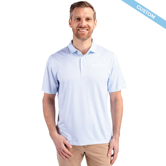 AAT Cariers Cutter & Buck Pike Eco Symmetry Print Stretch Recycled Mens Polo