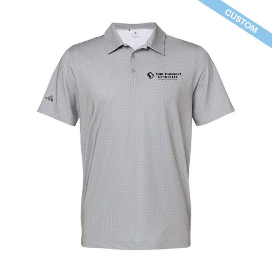 Sims Transport Services Adidas Diamond Dot Print Sport Shirt