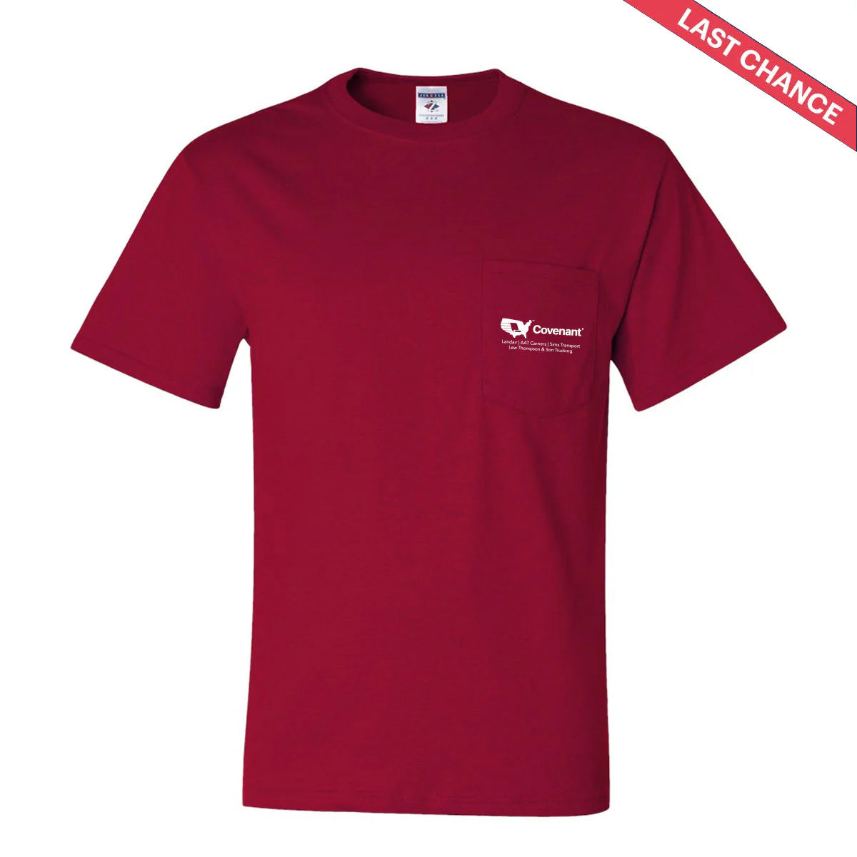 Combo Logo 50/50 Red Pocket T-Shirt