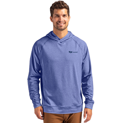 Covenant Cutter & Buck Adapt Knit Recycled Mens Heathered Hooded Pullover