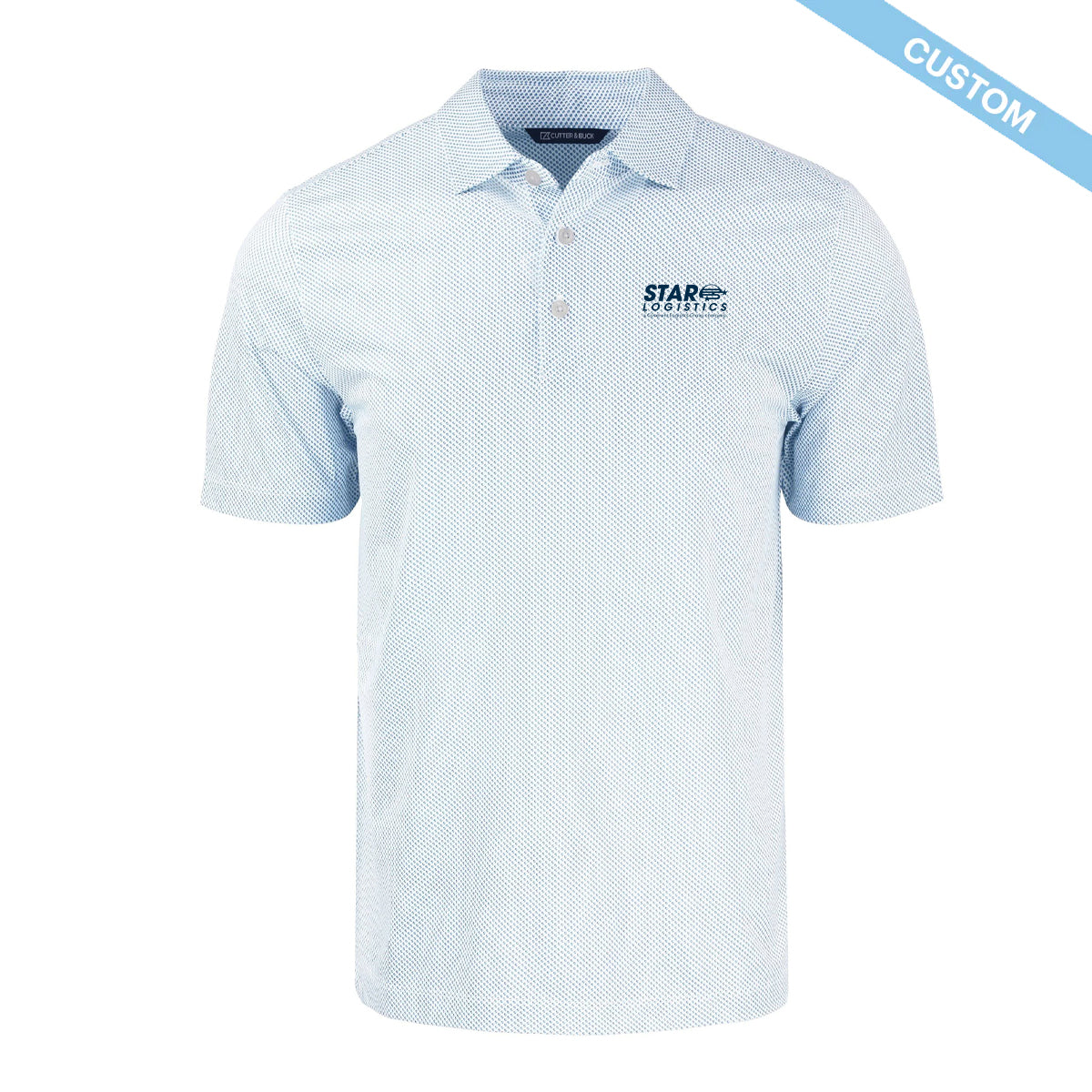 Star Logistics Cutter & Buck Pike Epic Confidence Recycled Symmetry Print Mens Polo