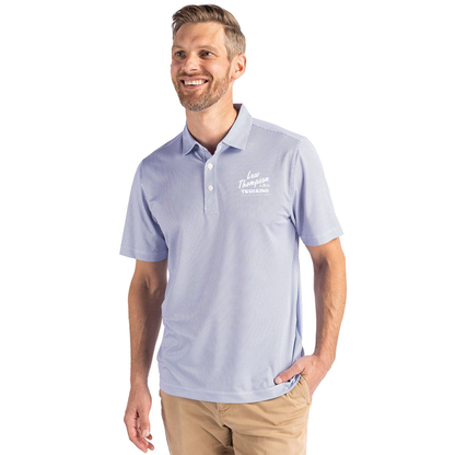 Lew Thompson & Son Cutter & Buck Pike Eco Symmetry Print Stretch Recycled Mens Polo