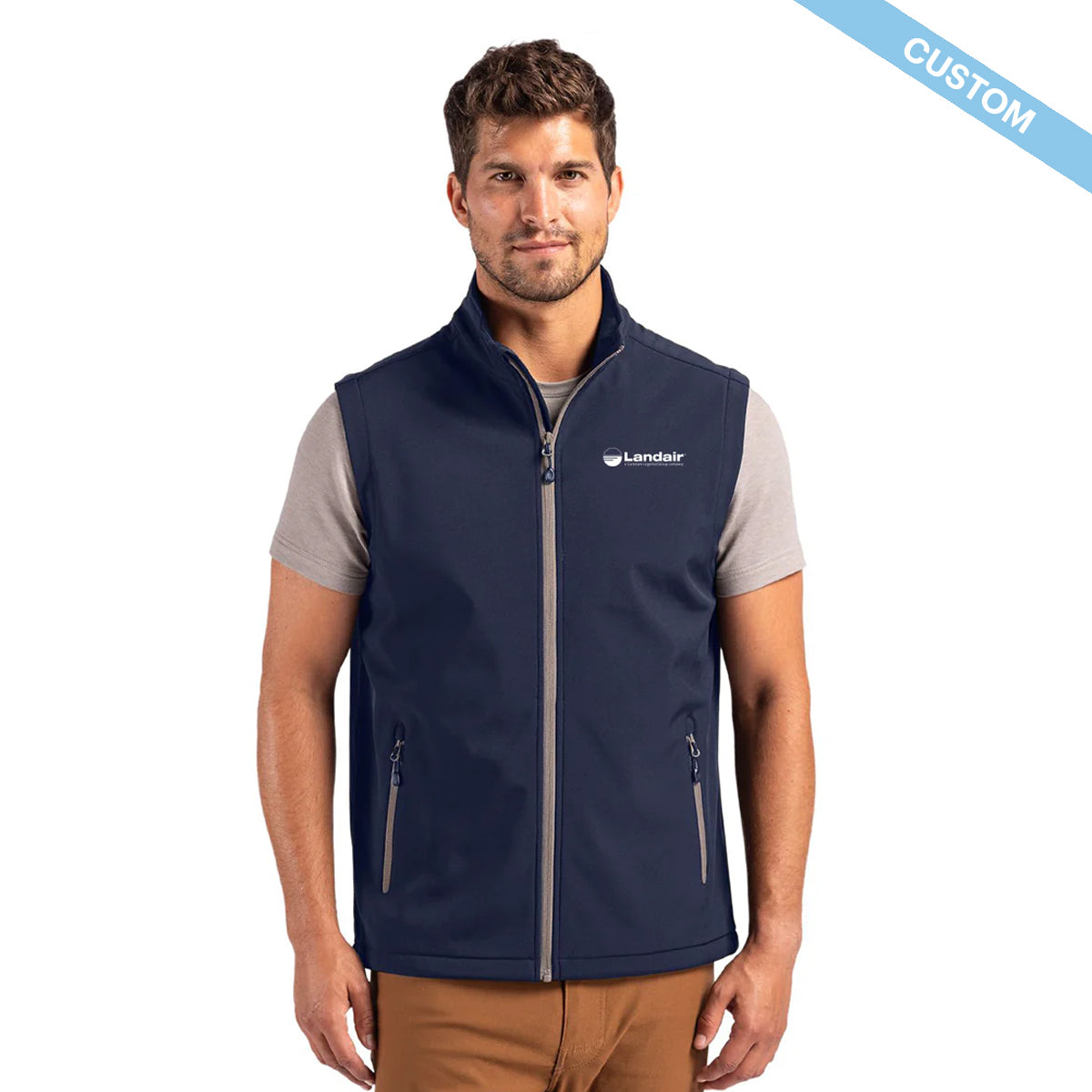 Landair Clique Tempo Stretch Full Zip Mens Softshell Vest