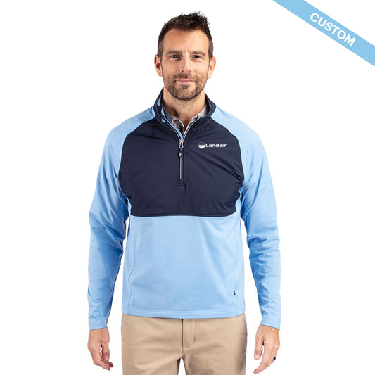Landair Cutter & Buck Adapt Eco Knit Hybrid Recycled Mens Quarter Zip
