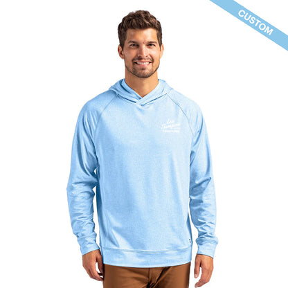 Lew Thompson & Son Cutter & Buck Adapt Knit Recycled Mens Heathered Hooded Pullover