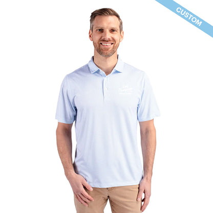 Lew Thompson & Son Cutter & Buck Pike Eco Symmetry Print Stretch Recycled Mens Polo