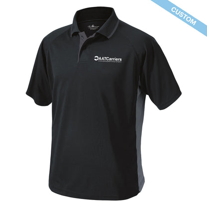 AATCarriers Men's Color Block Wicking Polo