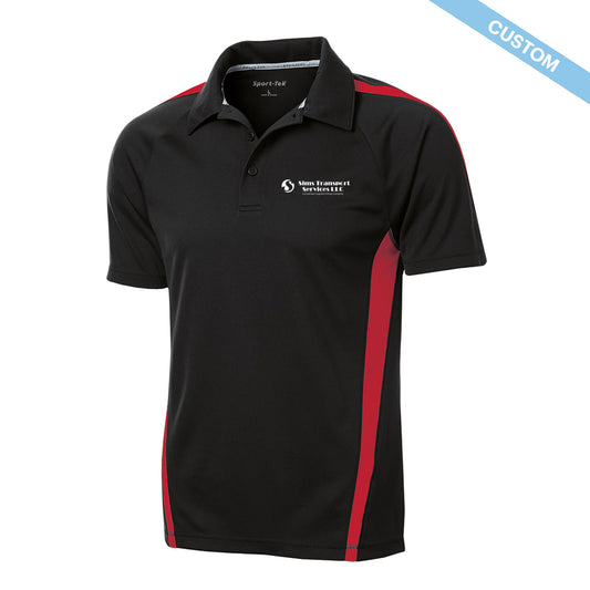 Sims Transport Services Micromesh Colorblock Polo