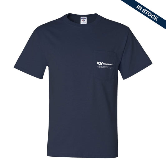 Combo Logo 50/50 Navy Pocket T-Shirt