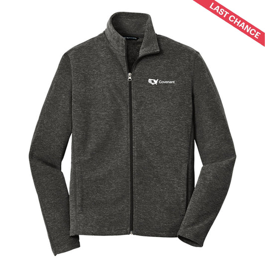 Port Authority Heather Microfleece Full-Zip Jacket