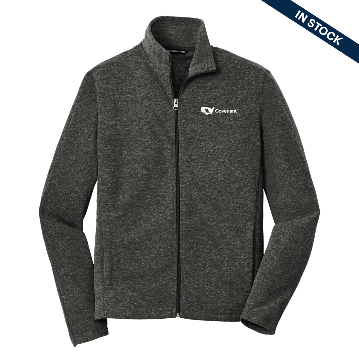 Port Authority Heather Microfleece Full-Zip Jacket