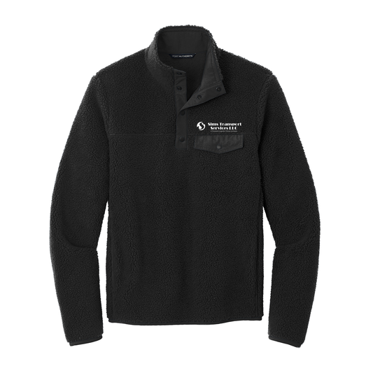 Sims Transport Services LLC Camp Fleece Snap Pullover