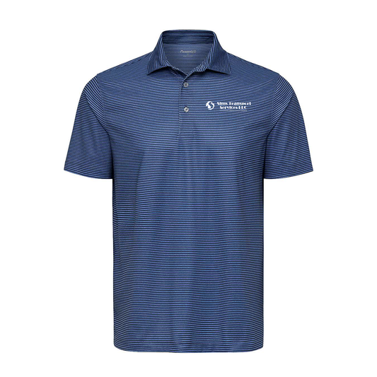 Sims Transport Services LLC Men's Aiken Striped Polo
