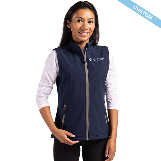 Sims Transport Services LLC Clique Tempo Stretch Full Zip Womens Softshell Vest