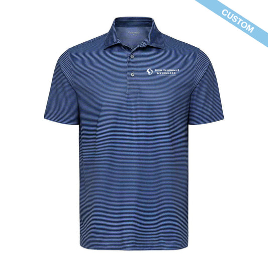 Sims Transport Services LLC Men's Aiken Striped Polo