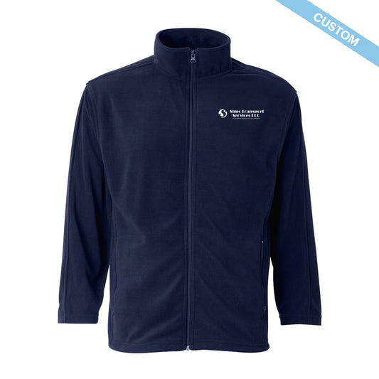 Sims Transport Services LLC Men's Microfleece Full-Zip Jacket