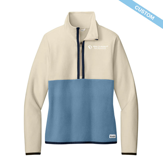 Sims Transport Services LLC Women's Color Block 1/2-Zip Fleece