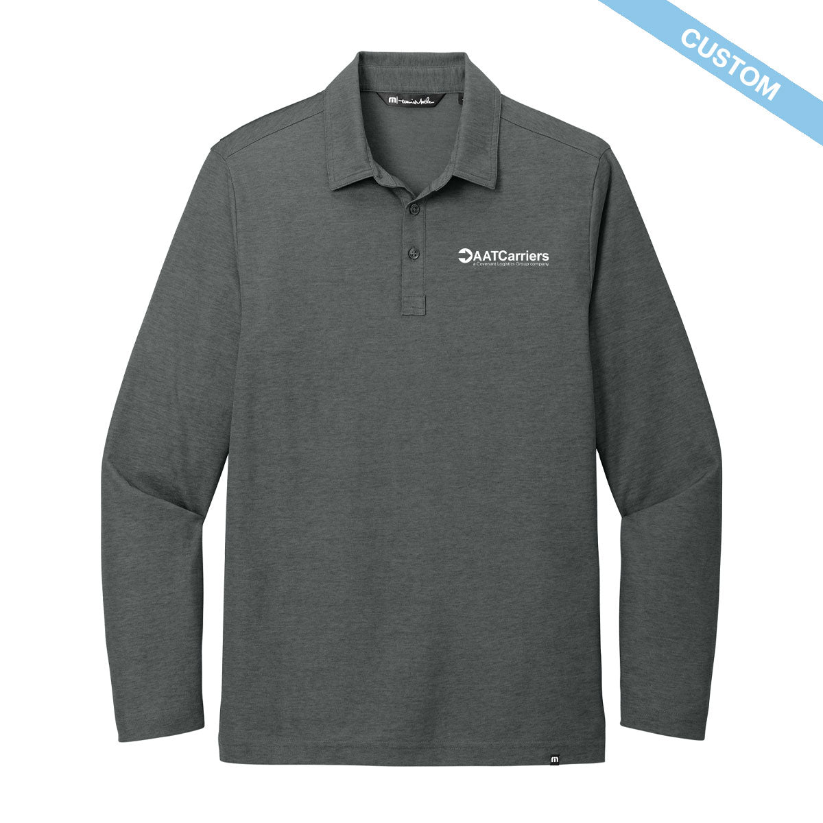 AATCarriers TraviMathew Oceanside Heather Long Sleeve Polo