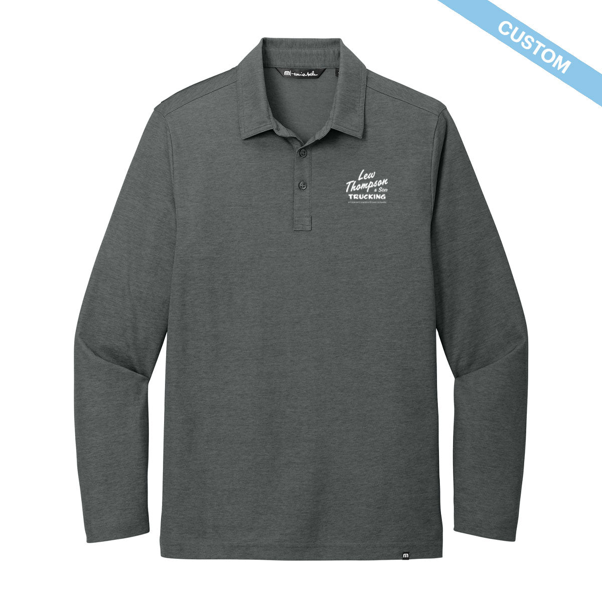 Lew Thompson & Son TraviMathew Oceanside Heather Long Sleeve Polo