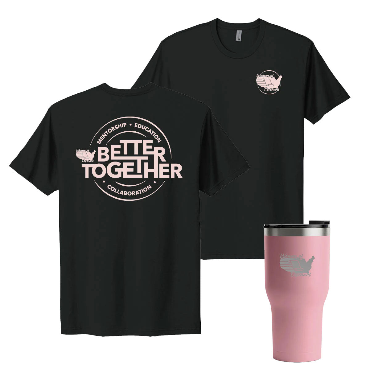 Women of Covenant Better Together Cotton T-Shirt & RTIC 30oz Tumbler Bundle