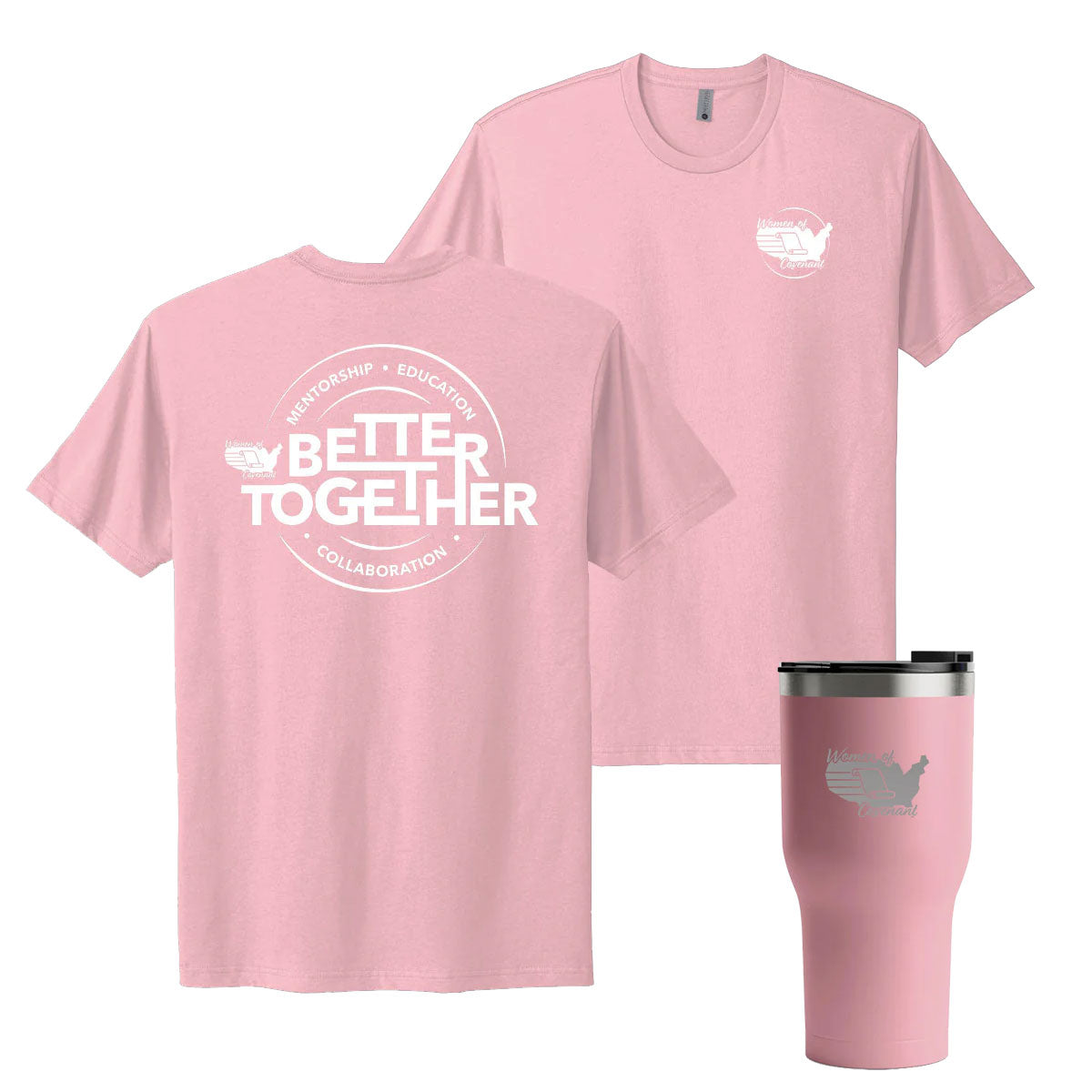 Women of Covenant Better Together Cotton T-Shirt & RTIC 30oz Tumbler Bundle