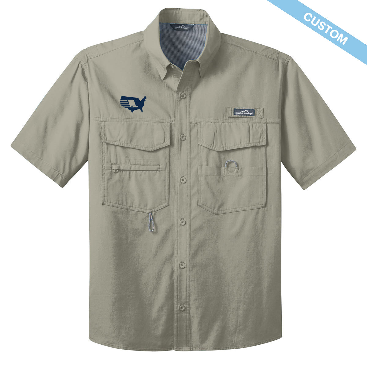 Eddie Bauer Short Sleeve Fishing Shirt