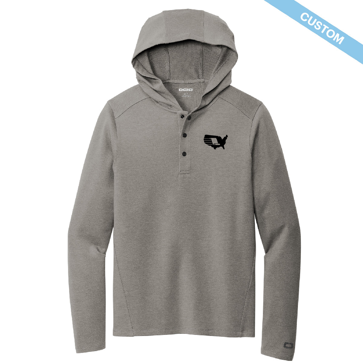 OGIO Luuma Flex Hooded Henley