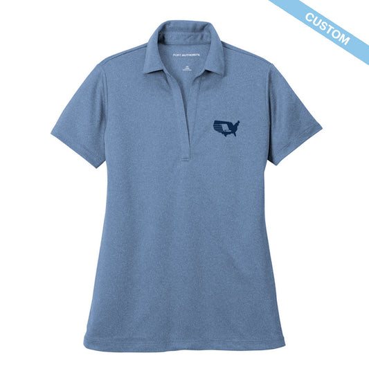 Covenant  Ladies Heathered Silk Touch Performance Polo