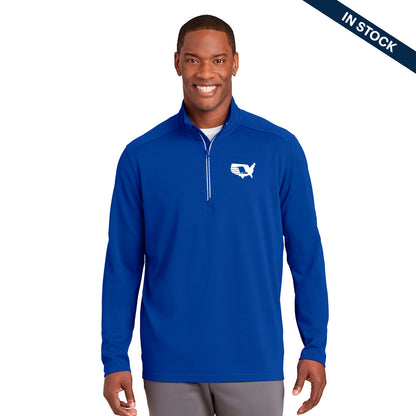 Sport-Tek Sport-Wick Textured 1/4-Zip Pullover