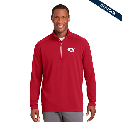 Sport-Tek Sport-Wick Textured 1/4-Zip Pullover