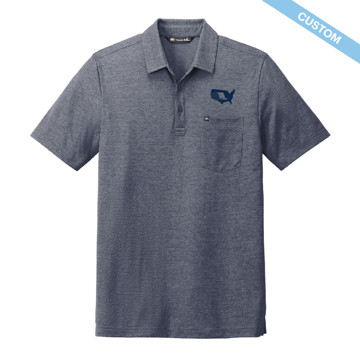 Covenant TravisMathew Oceanside Heather Pocket Polo